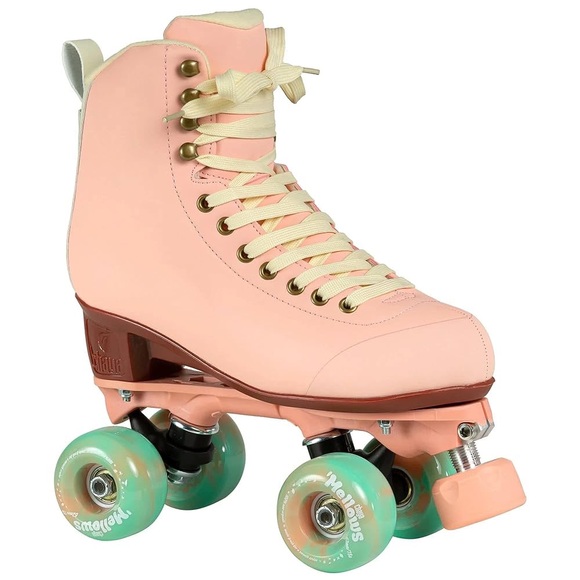 Chaya Pink Roller Skates with Cream Laces - Picture 1 of 11